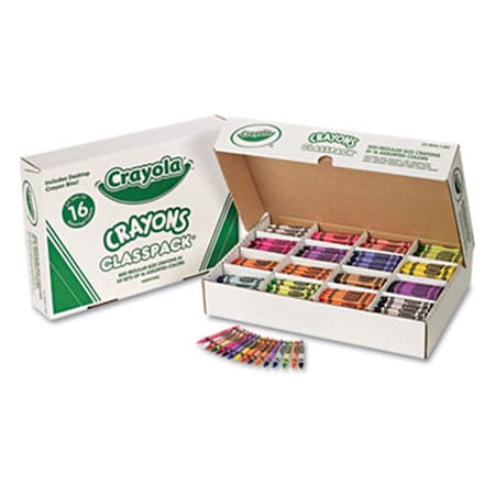 Classroom Creations Classpack Regular Crayons  16 Colors, 800PK CL3320859